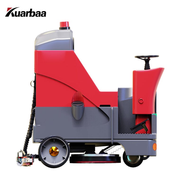 KB-X680 Ride-On Fully Automatic Double Brush Floor Scrubber, Factory Cleaning Machine with Lead Acid Battery - 图片 7