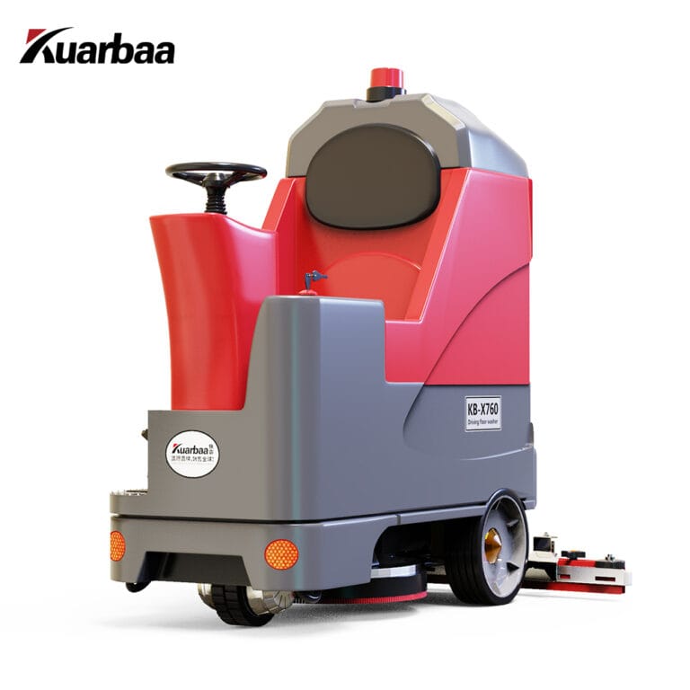 KB-X680 Ride-On Fully Automatic Double Brush Floor Scrubber, Factory Cleaning Machine with Lead Acid Battery - 图片 1