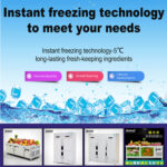 Four-Door Refrigerated Cabinet, -30°C Freezing, -5°C Instant Freeze, 1280L Ultra-Low Temp Preservation Workbench - 图片 3